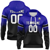 Custom Gradient Hoodie For Man Woman Girl Boy Print Your Logo Name Number Royal&Black