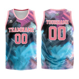 Custom Basketball Jersey Uniform Suit Printed Your Logo Name Number Pink&Light Blue