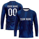 Custom Basketball Soccer Football Shooting Long T-Shirt for Adults and Kids Royal-Navy