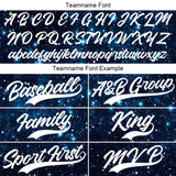 Custom Full Print Design Baseball Jersey starry sky