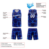 Custom Basketball Jersey Uniform Suit Printed Your Logo Name Number Leopard Print&Royal