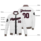 Custom Varsity Jacket Letterman jacket for Men, Women and Youth Marroon White