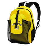 Customize Sports Backpacks Featuring Personalized Names, Numbers and Logos Yellow