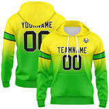 Custom Gradient Hoodie For Man Woman Girl Boy Print Your Logo Name Number Yellow&Green