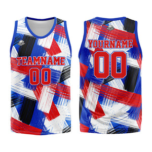 Custom Basketball Jersey Uniform Suit Printed Your Logo Name Number Grid&Green&Red