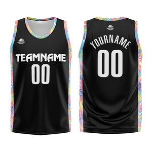 Custom Basketball Jersey Uniform Suit Printed Your Logo Name Number Black