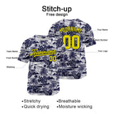 Custom Full Print Design Baseball Jersey navy