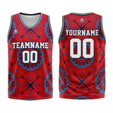 Custom Basketball Jersey Uniform Suit Printed Your Logo Name Number Retro&Red