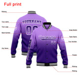 Custom Gradient Varsity Jacket Letterman jacket for Men, Women and Youth Purple