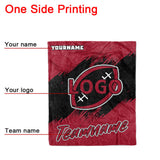 Custom Ultra-Soft Micro Fleece Blanket Red-Black