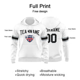 Custom Sweatshirt Hoodie For Men Women Girl Boy Print Your Logo Name Number White&Black&Gray