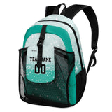 Customize Green Sports Backpacks Featuring Personalized Names, Numbers and Logos