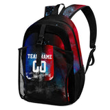 Customize Sports Backpacks Featuring Personalized Names, Numbers and Logos Blue Red