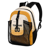 Customize Orange Sports Backpacks Featuring Personalized Names, Numbers and Logos