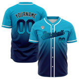 Custom Gradient Baseball Jerseys Personalized Name Number Logo