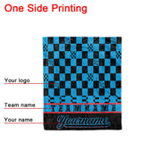 Custom Ultra-Soft Micro Fleece Blanket Black-Light Blue