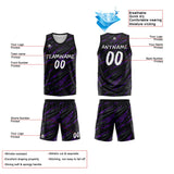 Custom Reversible Basketball Suit for Adults and Kids Personalized Jersey Damage-Purple