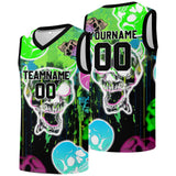 Custom basketball jersey for men and women. Stitched and printed name, number and logo Neon Green