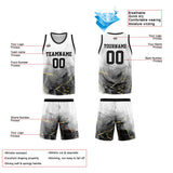 Custom Basketball Jersey Uniform Suit Printed Your Logo Name Number Black&White