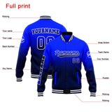 Custom Gradient Varsity Jacket Letterman jacket for Men, Women and Youth Royal Navy