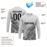 Custom Basketball Soccer Football Shooting Long T-Shirt for Adults and Kids Gray