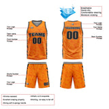 Custom Orange Basketball Jersey Uniform Suit Printed Your Logo Name Number