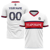 Custom Soccer Uniform Jersey Kids Adults Personalized Set Jersey Shirt White