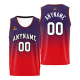 Custom Basketball Jersey Personalized Stitched Team Name Number Logo Black&Red