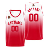 Custom Basketball Jersey Personalized Stitched Team Name Number Logo Red&Black