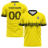 Custom Soccer Uniform Jersey Kids Adults Personalized Set Jersey Shirt Yellow