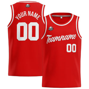 Custom Stitched Basketball Jersey for Men, Women  And Kids Red-White