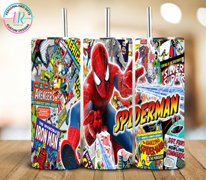 20oz Tumbler - Comic Spider