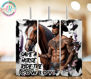 20oz Tumbler - Cow Boy