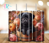 20oz Tumbler - Pug Puppy