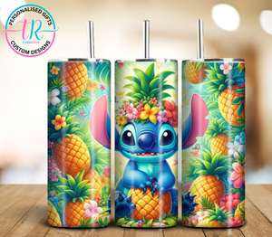 20oz Tumbler - Tropical Stitch