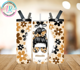 20oz Dual Drink Bottle & Tumbler - Mum Life Flowers