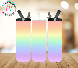 20oz Dual Drink Bottle & Tumbler - Rainbow Love