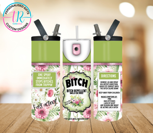 20oz Dual Drink Bottle & Tumbler - Bitch Spray