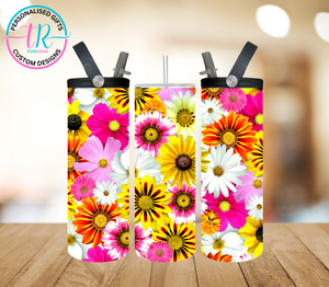 20oz Dual Drink Bottle & Tumbler - Bright Flowers