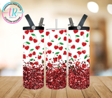 20oz Dual Drink Bottle & Tumbler - Cherry Hearts