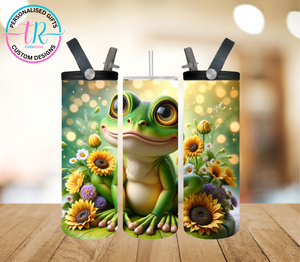 20oz Dual Drink Bottle & Tumbler - Frog