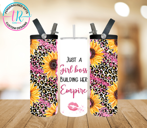 20oz Dual Drink Bottle & Tumbler - Girl Boss