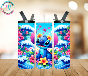 20oz Dual Drink Bottle & Tumbler - Summer Stitch