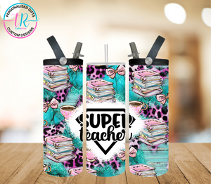 20oz Dual Drink Bottle & Tumbler - Super Teacher