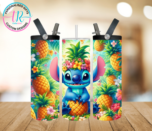 20oz Dual Drink Bottle & Tumbler - Tropical Stitch