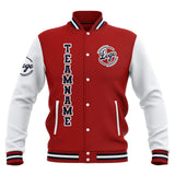 Custom Red White Navy Waterproof Varsity Jackets Personalized Stitched Name Number Logo to Letterman Jackets