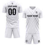 custom soccer set jersey kids adults personalized soccer white