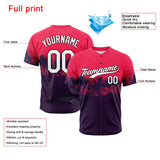 Custom Full Print Design Baseball Jersey tropical city sunset beach