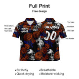 Custom Football Polo Shirts  Add Your Unique Logo/Name/Number Orange