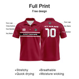 Custom Football Polo Shirts  for Men, Women, and Kids Add Your Unique Logo&Text&Number Arizona